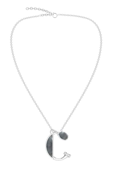Kicky & Perky Contemporary Moissanite Pendant Necklace 