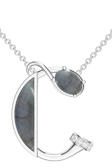 Kicky & Perky Contemporary Moissanite Pendant Necklace 