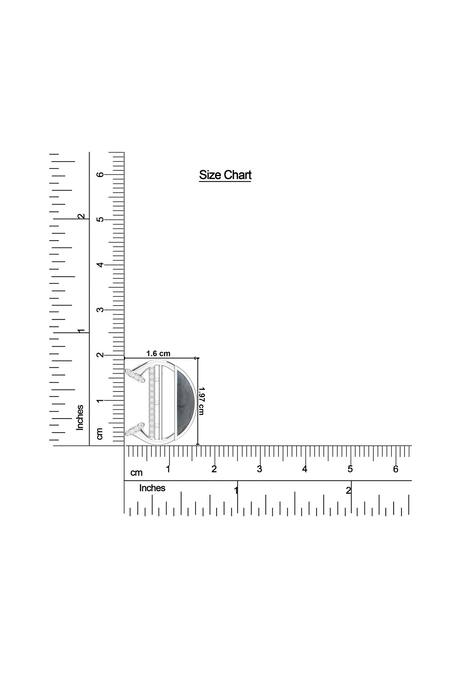 Kicky & Perky_Silver Plated Contemporary Moissanite Pendant Necklace _Online_at_Aza_Fashions