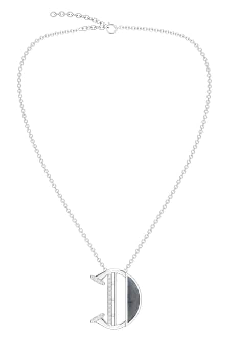 Kicky & Perky Contemporary Moissanite Pendant Necklace 