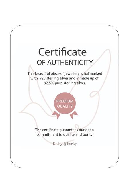 Kicky & Perky_Silver Plated Contemporary Moissanite Pendant Necklace _at_Aza_Fashions