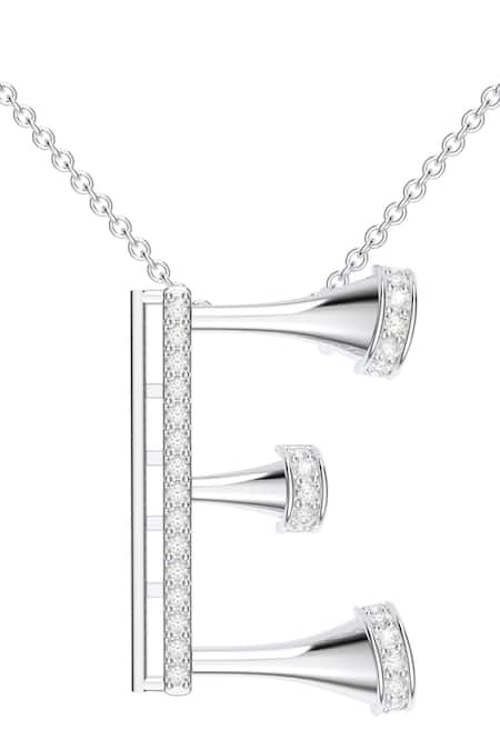 Kicky & Perky Contemporary Moissanite Pendant Necklace 