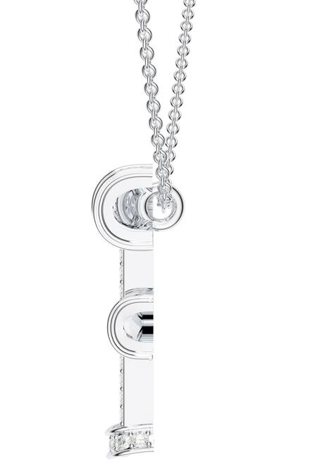 Buy_Kicky & Perky_Silver Plated Moissanite Sterling Pendant Necklace _Online_at_Aza_Fashions
