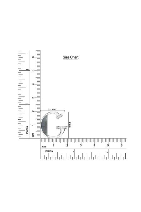 Kicky & Perky_Silver Plated Contemporary Moissanite Pendant Necklace _Online_at_Aza_Fashions