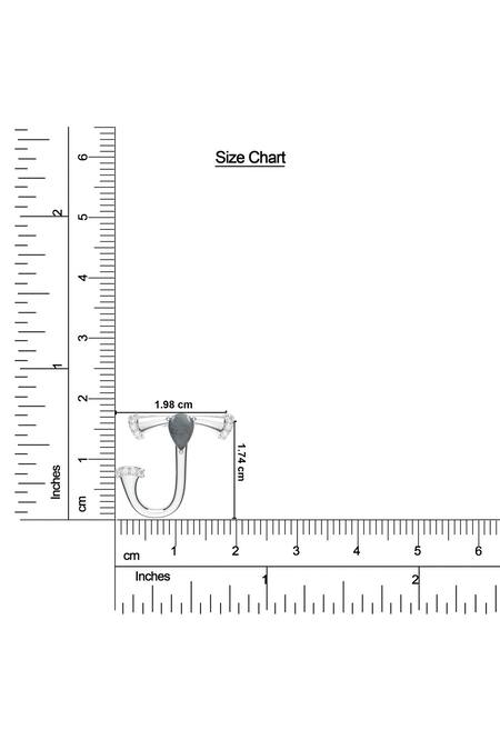 Buy_Kicky & Perky_Silver Plated Contemporary Moissanite Pendant Necklace _Online_at_Aza_Fashions