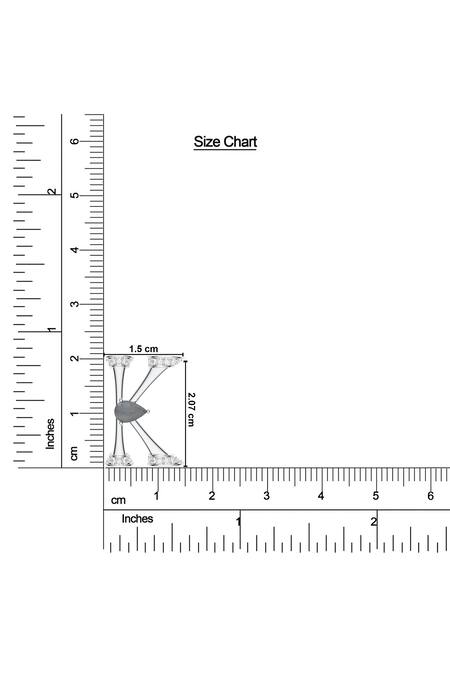 Kicky & Perky_Silver Plated Moissanite Pendant Necklace _Online_at_Aza_Fashions