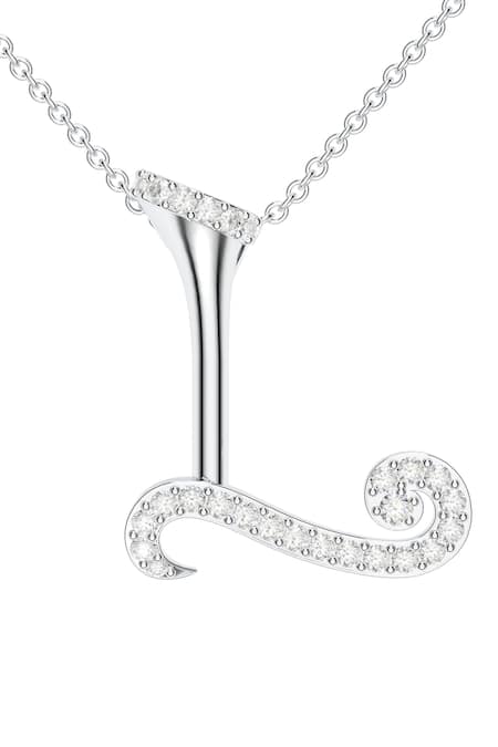 Kicky & Perky Contemporary Moissanite Pendant Necklace 