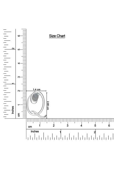 Buy_Kicky & Perky_Silver Plated Contemporary Moissanite Pendant Necklace _Online_at_Aza_Fashions