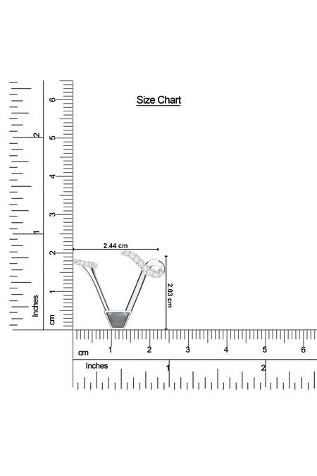 Kicky & Perky_Silver Plated Contemporary Moissanite Pendant Necklace _Online_at_Aza_Fashions