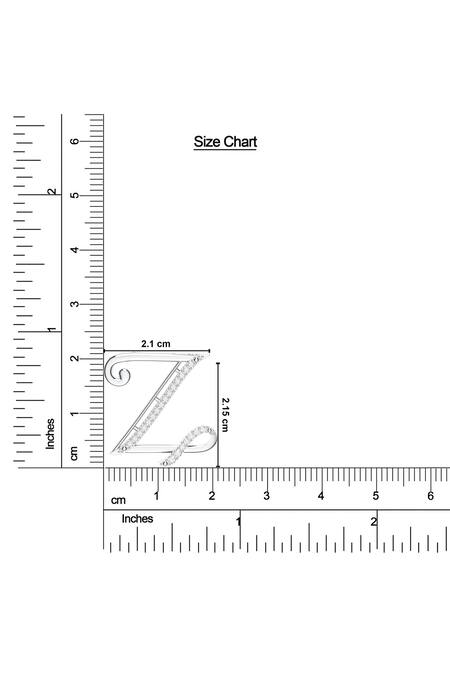 Buy_Kicky & Perky_Silver Plated Moissanite Initial Pendant Necklace _Online_at_Aza_Fashions