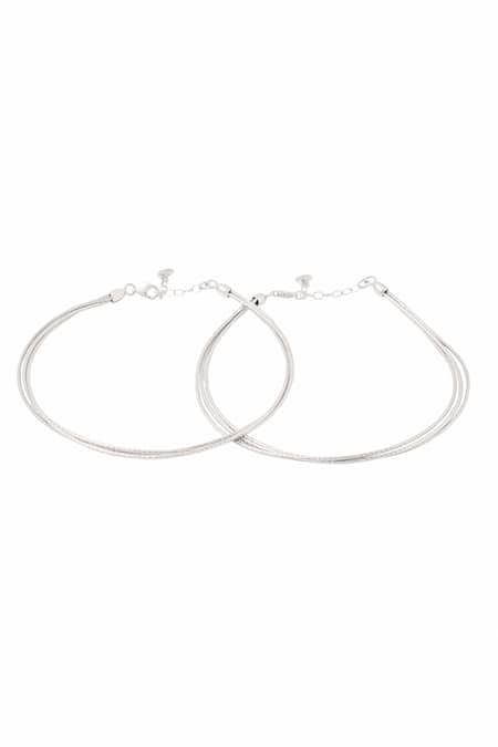 Kicky & Perky Designer Sterling Silver Anklets 