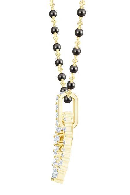 Buy_Kicky & Perky_Gold Plated Moissanite Pendant Necklace_Online_at_Aza_Fashions