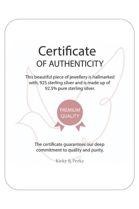 Kicky & Perky_Silver Plated Imitation Diamonds Designer Moissanite Dangler Earrings _Online_at_Aza_Fashions