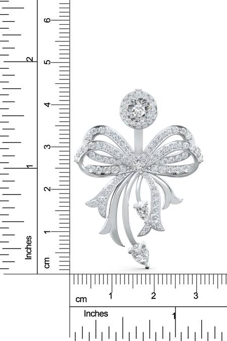 Buy_Kicky & Perky_Silver Plated Stones Designer Moissanite Earrings _Online_at_Aza_Fashions