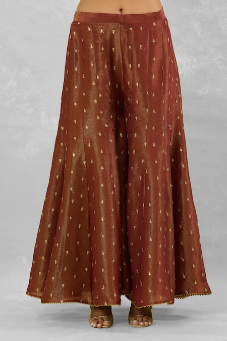 Buy Studio A Maroon Tissue Embroidery Sweetheart Neck Floral Dori Kurta And Sharara Set Online at Aza Fashions Buy_Studio A_Maroon Tissue Embroidery Sweetheart Neck Floral Dori Kurta And Sharara Set _Online_at_Aza_Fashions