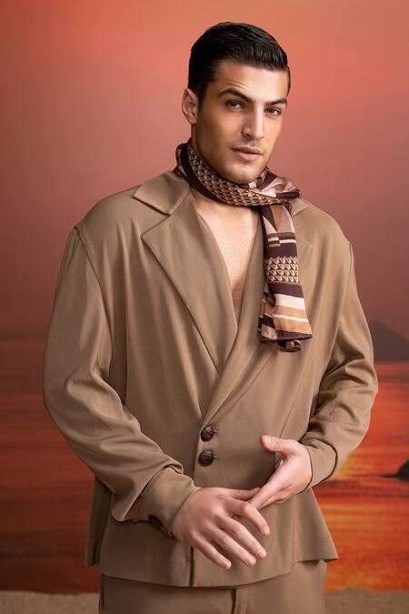 Buy_Nikita Mhaisalkar_Beige Lace Designer Coordinated Suit Set _Online_at_Aza_Fashions