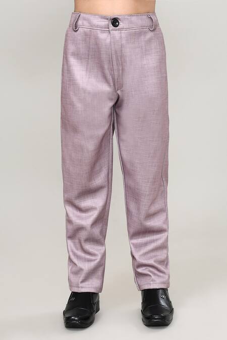 Buy_Petite Pomme_Black Cotton Solid Shirt And Trouser Set With Printed Blazer