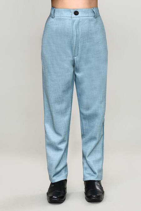 Buy_Petite Pomme_Black Cotton Solid Shirt And Trouser Set With Printed Blazer