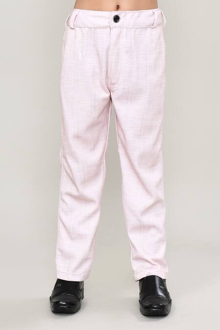 Petite Pomme_Black Cotton Printed Waistcoat Suit With Bow Tie _at_Aza_Fashions