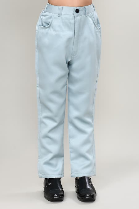 Buy_Petite Pomme_Blue , Satin Boys 3-piece Waistcoat Suit