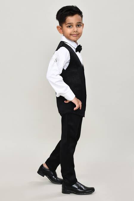 Buy_Petite Pomme_White Cotton Boys 3-piece Waistcoat Suit_Online_at_Aza_Fashions