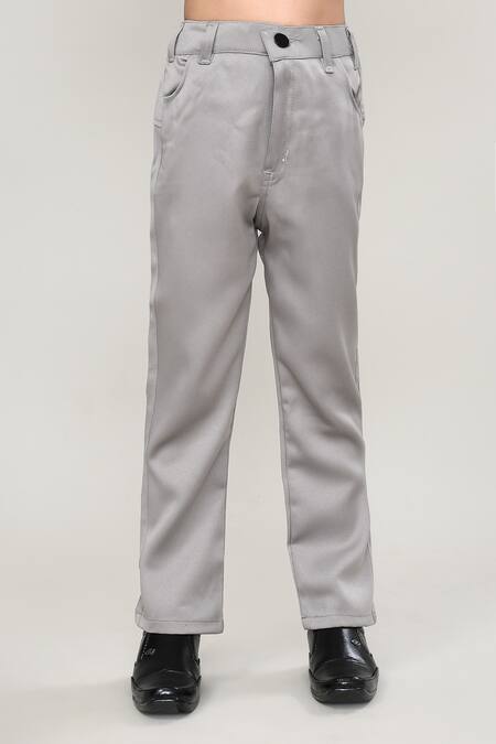 Shop_Petite Pomme_Black Cotton Boys 3-piece Waistcoat Suit_Online_at_Aza_Fashions