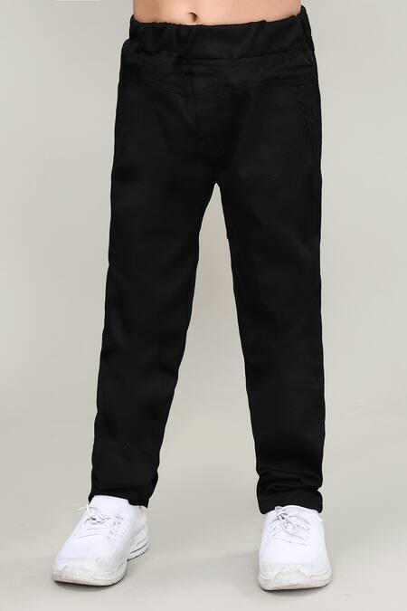 Petite Pomme_Gray Velvet, Cotton, Polyester 3-piece Designer Suit Set_at_Aza_Fashions