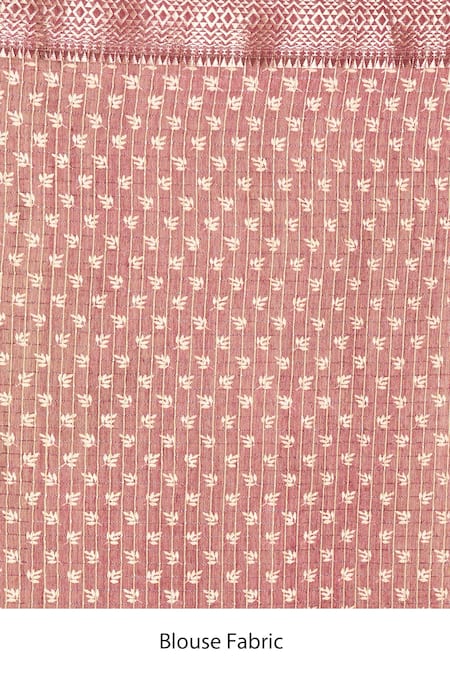 Naintara Bajaj Green Chanderi Embroidery Saree With Running Blouse at Aza Fashions Naintara Bajaj_Green Chanderi Embroidery Saree With Running Blouse _at_Aza_Fashions