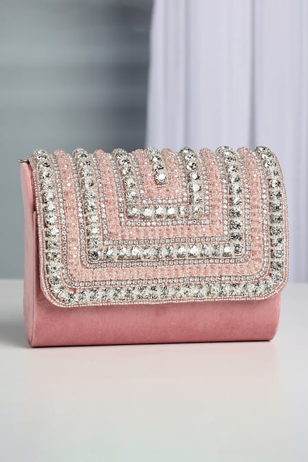 Samyukta Singhania Embellished Suede Handbag 