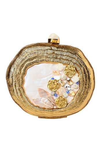 Buy Nazaakat By Samara Singh Gold Embroidery, Pearls Handcrafted Embellished Clutch Online at Aza Fashions Buy_Nazaakat By Samara Singh_Gold Embroidery, Pearls Handcrafted Embellished Clutch _Online_at_Aza_Fashions