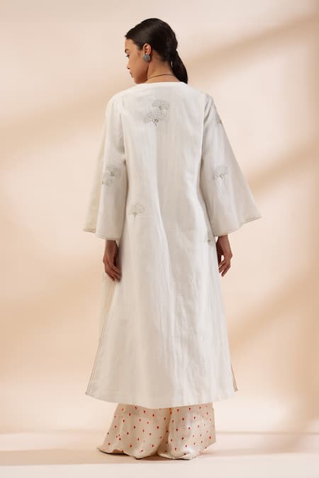 Kyra By Bhavna Ivory Rust Butta Print Co-ord Set 