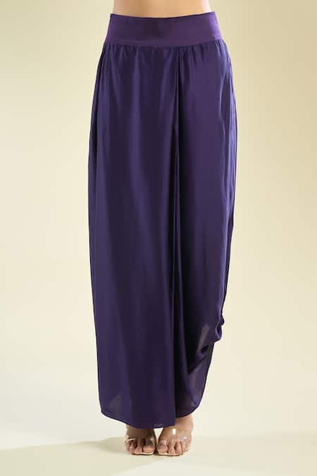 Buy_Prisho_Purple Embroidery Zardozi Jacket Skirt Set 