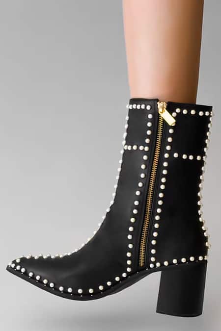SOLE HOUSE The Pearl Embellished Boots 