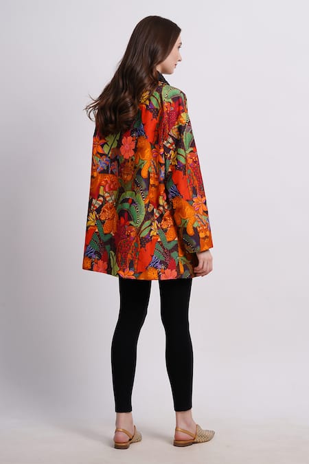 Sonali Gupta Abstract Animal Print Jacket 