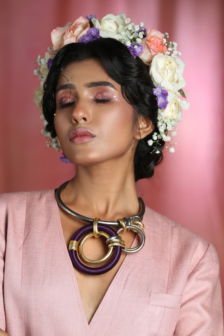 Zaza By Somya Contemporary Choker Necklace 