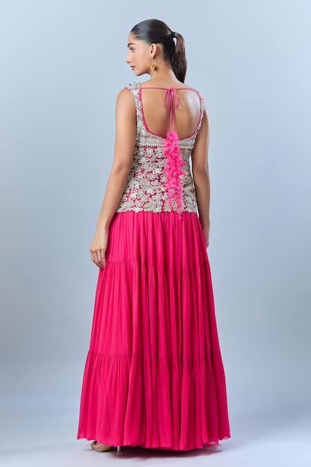 Bhumika Sharma Floral Embroidered Kurta Set 