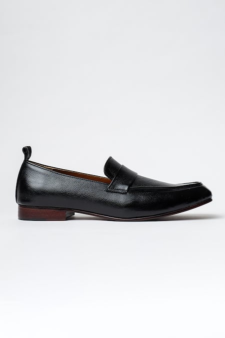 Buy Kavith Black Square Toe Evening Loafer Online at Aza Fashions Buy_Kavith_Black Square Toe Evening Loafer _Online_at_Aza_Fashions