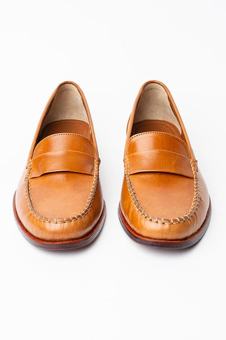 Kavith Classic Penny Loafer in Spanish Tan 