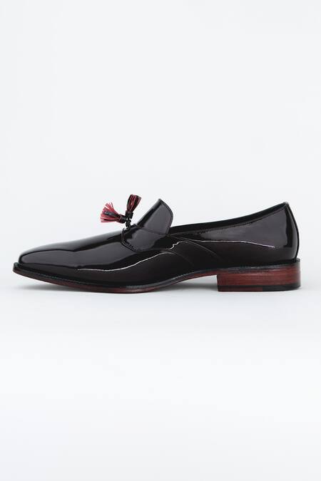 Buy_Kavith_Maroon Tassels Evening Loafer Tuxedo Shoes _Online_at_Aza_Fashions