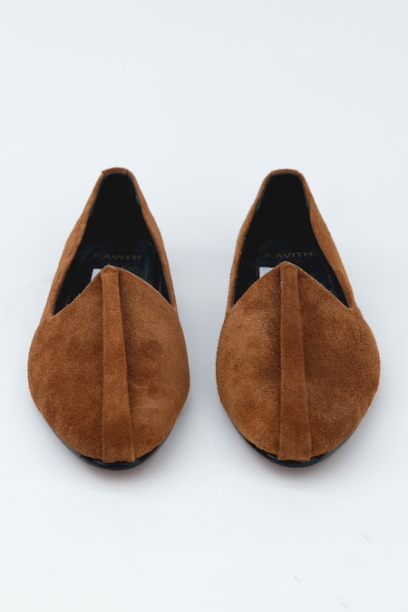 Kavith Classic Walnut Shade Suede Jutti 