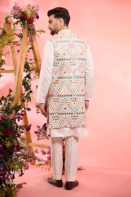 Kasbah Multi Patterned Designer Kurta 