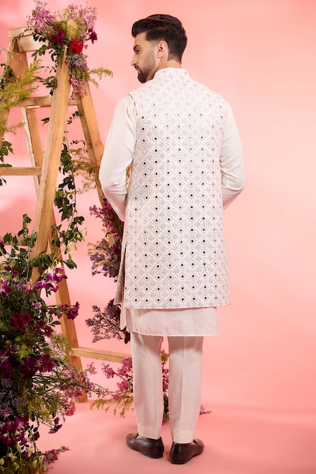 Kasbah Designer Ivory Nehru Jacket 