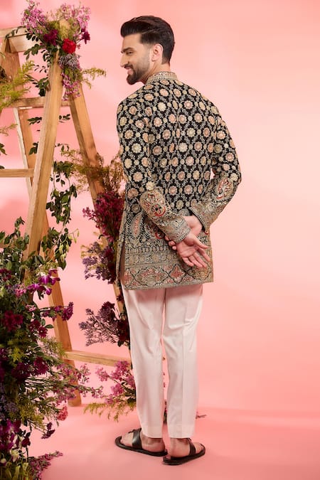 Kasbah Black Georgette Designer Kurta 