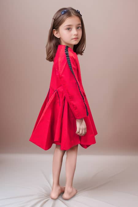 Buy_Petite Pomme_Pink Cotton Ruffles Ruby Twirl Frock 