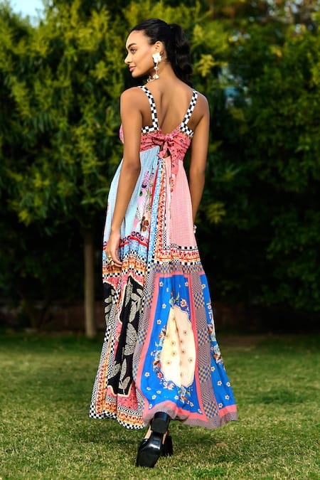 Verb By Pallavi Singhee Multi Color Designer Maxi Dress 