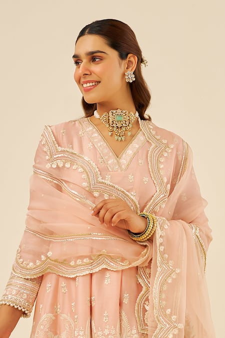 Sheetal Batra Embroidered Anarkali Set 