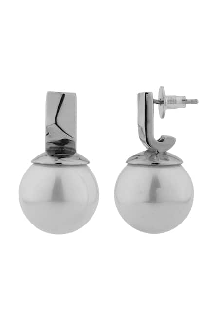 Anaash Princess Drops Chrome Earrings 