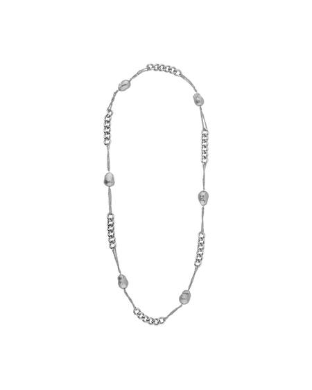 Buy_Anaash_Silver Plated Blue Baroque Combination Chain _Online_at_Aza_Fashions