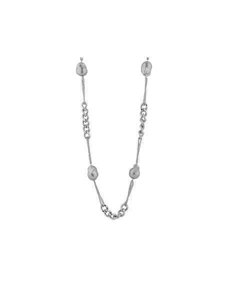 Shop_Anaash_Silver Plated Blue Baroque Combination Chain _Online_at_Aza_Fashions