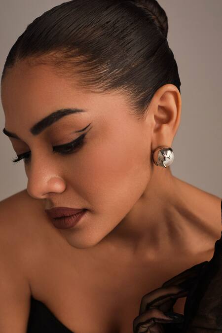 Anaash_White Dune Ring - Chrome _Online_at_Aza_Fashions